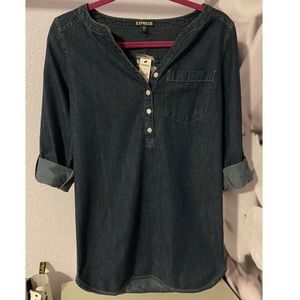 Blue denim Express dress